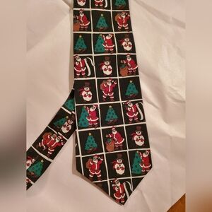 John Henry Silk Ugly Christmas  Work Neck Tie Santa Clause